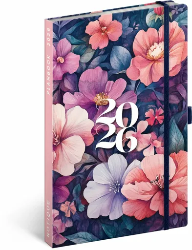 Planbook diář/notes Kytice 2026