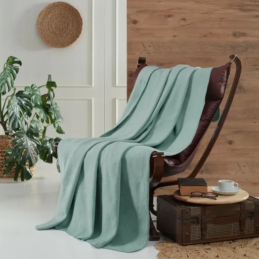 Televizní deka Brighton Cotton mentolová, 130 x 170 cm