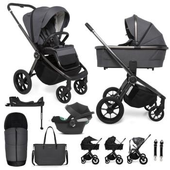 MUUVO KÉSZLET Babakocsi Quick SE 2 Diamond graphite szett 2in1 +...