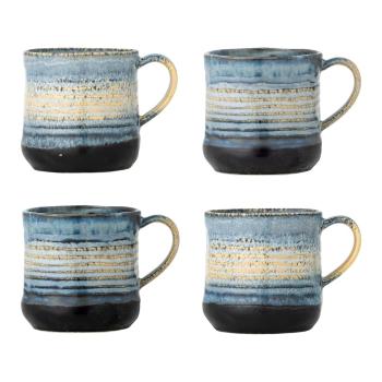 Kék kőedény bögre szett 4 db-os 380 ml Deana – Bloomingville