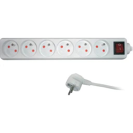 Retlux RPC 34 Prodlužovací kabel s vypínačem, 6 zásuvek, 5 m