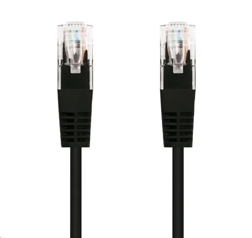 C-TECH kabel patchcord Cat5e, UTP, černá, 2m