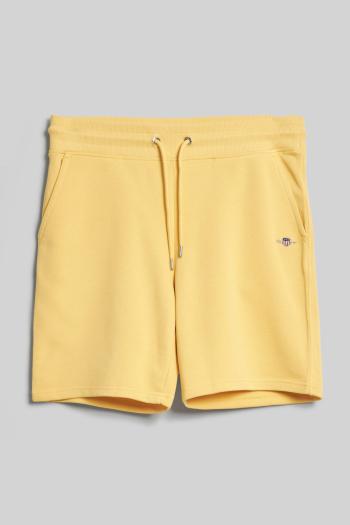 TEPLÁKOVÉ ŠORTKY GANT REG SHIELD SWEAT SHORTS DUSTY YELLOW