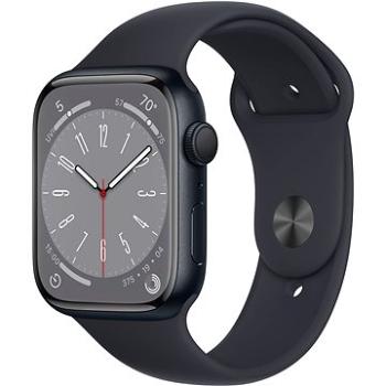 Apple Watch Series 8 45mm Temně inkoustový hliník s temně inkoustovým sportovním řemínkem (MNP13CS/A)