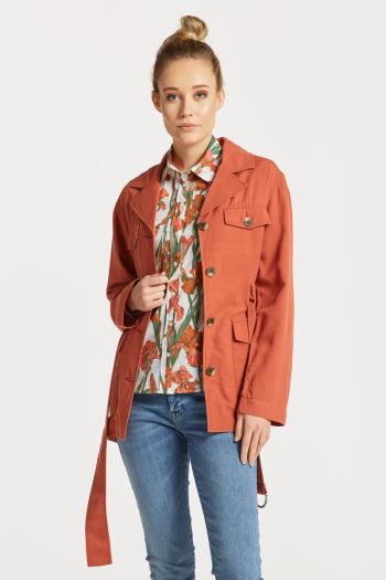 SAKO GANT RELAXED BELTED BLAZER LIGHT COPPER