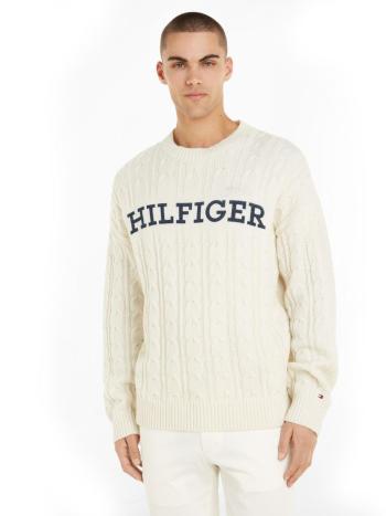 Tommy Hilfiger pánský krémový svetr - L (0K4)