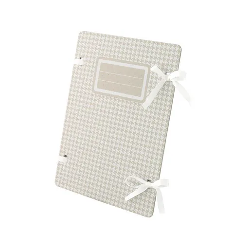 Spisová deska A4 s tkanicí kulaté rohy se štítkem bílá