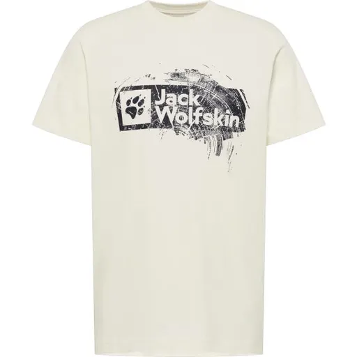 Jack Wolfskin BRAND T M Pánské triko, bílá, velikost XXL