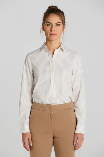 KOŠILE GANT REG POPLIN STRIPED SHIRT SOFT OAT