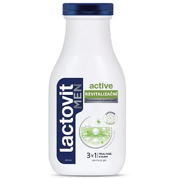 LACTOVIT Men Active revitalizující 3v1 sprchový gel 300 ml (8411660420916)