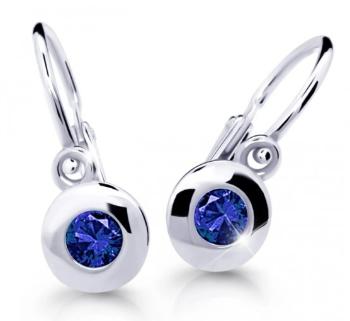 Cutie Jewellery Dětské náušnice z bílého zlata C2589-10-X-2 modrá