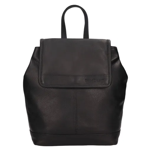 Kožený dámský batoh SendiDesign Apolene - černá