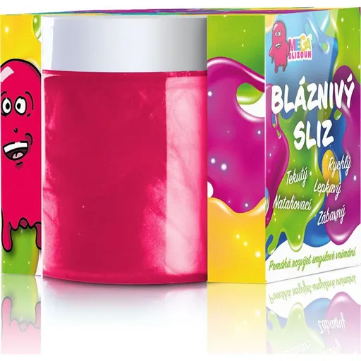 Megaslizoun bláznivý sliz Crazy Hydro slime růžový s perletí