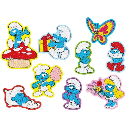 Totum Šmoulové diamantové malování Samolepky