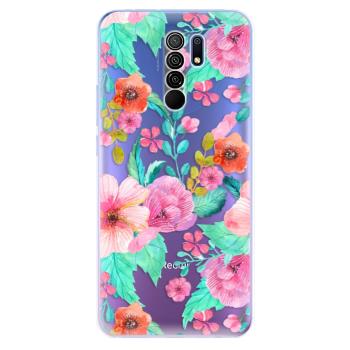 Odolné silikonové pouzdro iSaprio - Flower Pattern 01 - Xiaomi Redmi 9