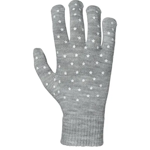 Lewro FAYE Dětské pletené rukavice, šedá, velikost 4-7Y