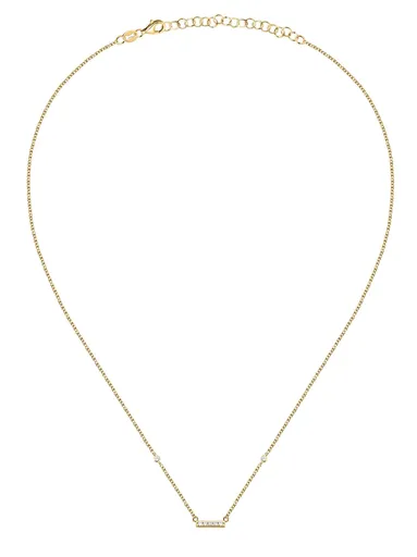 La Petite Story Elegantní pozlacený náhrdelník s kubickými zirkony Silver LPS10AWV81