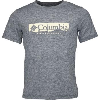 Columbia KWICK HIKE GRAPHIC SS TEE Pánské triko, modrá, velikost