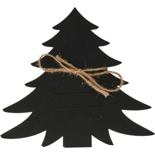 Kapsa na příbory X-Mas Tree černá, sada 4 ks