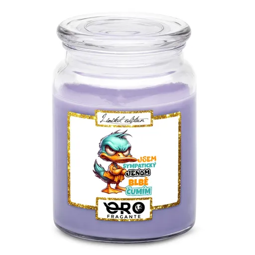 Svíčka Jsem sympatický (Vůně svíčky: Levandule)