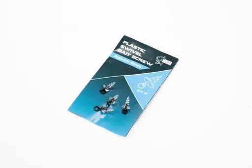 Nash Plastový držák nástrahy s mikroobratlíkem Plastic Swivel Bait Screw 10ks,Nash Plastový držák nástrahy s mikroobratlíkem Plastic Swivel Bait Screw