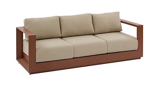 Hliníková 3-místná lavice MADRID (mahagon)