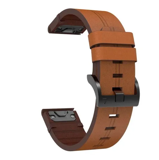 Řemínek pro Garmin QuickFit 22mm, leather brown