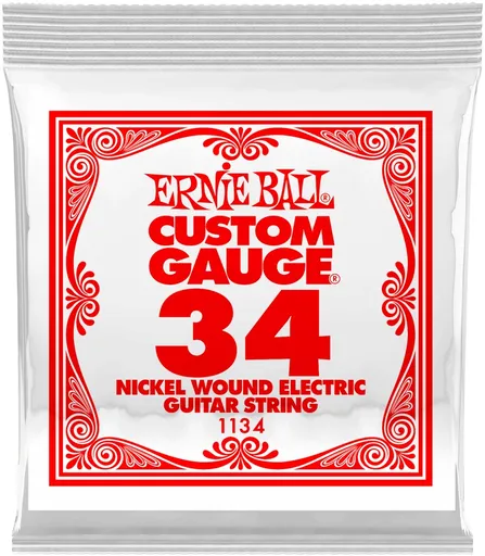 Ernie Ball 1134 Nickel Wound Single .034