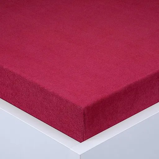 Napínací prostěradlo froté EXCLUSIVE vínové 160 x 200 cm