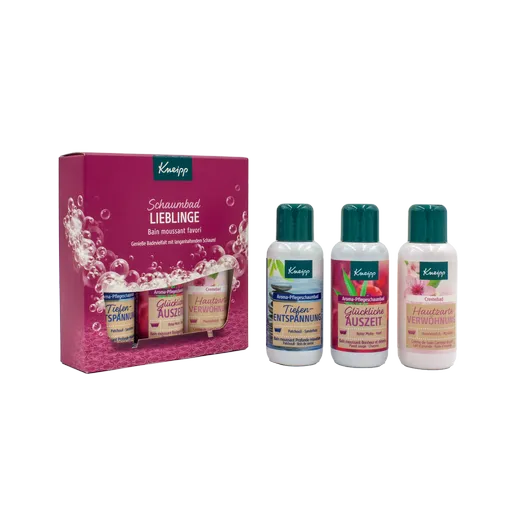 Kneipp Dárková sada pěn do koupele Šťastné koupání, 3 x 100 ml