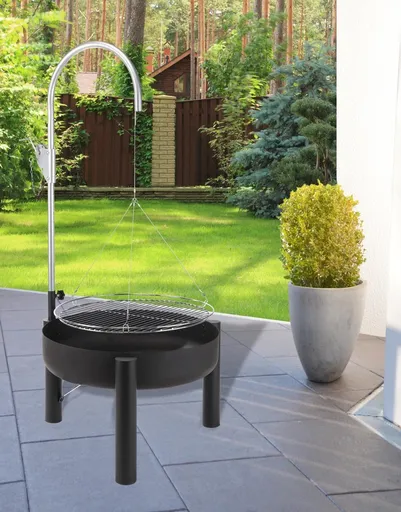 Haushalt international Závěsný gril s ohništěm BBQ