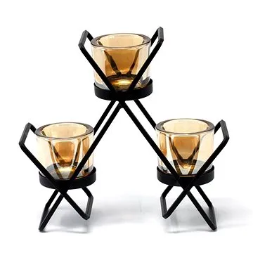 AWGigts - Kovový Votivní svícen - na 3 svíčky - trojúhelník (2652)