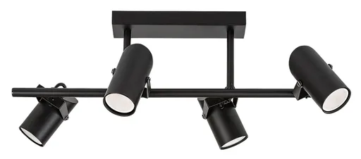 Rabalux Černé stropní svítidlo Maximilian pro žárovku 4x GU10 73044