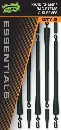 Fox Montáž Edges Essentials Kwik Change Bag Stems and Sleeves 5ks,Fox Montáž Edges Essentials Kwik Change Bag Stems and Sleeves 5ks