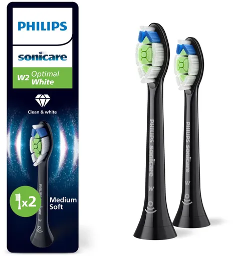 Philips Sonicare Optimal White Standard HX6062/88 náhradní hlavice 2 ks černé