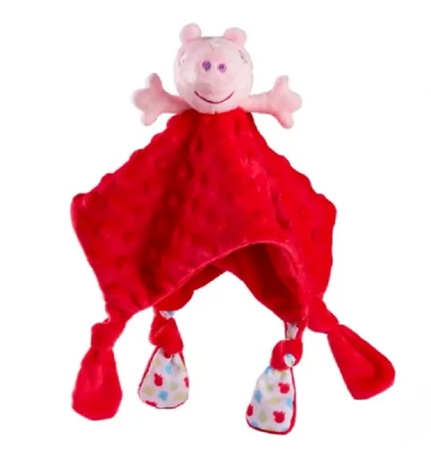 Peppa Pig Mazlík, přítulníček pro miminka , 17x14cm, červená