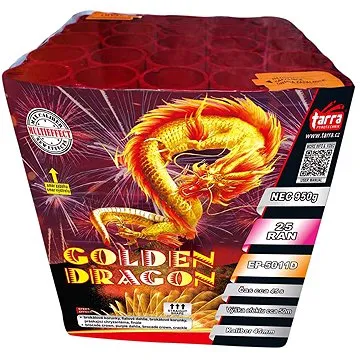 Ohňostroj - Baterie výmetnic golden dragon 25 ran (8595596321056)