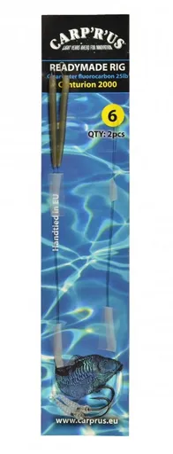 Carp ´R´ Us Návazec Ready Rig Fluorocarbon 25lbs - vel.4 2ks,Carp ´R´ Us Návazec Ready Rig Fluorocarbon 25lbs - vel.4 2ks