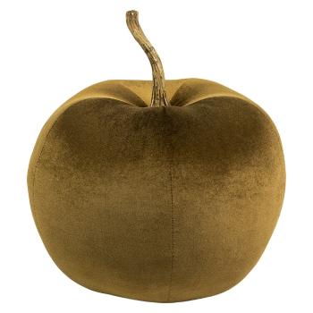 Taupe sametové dekorativní jablko Apple L - 31*31*36cm DCFAT36