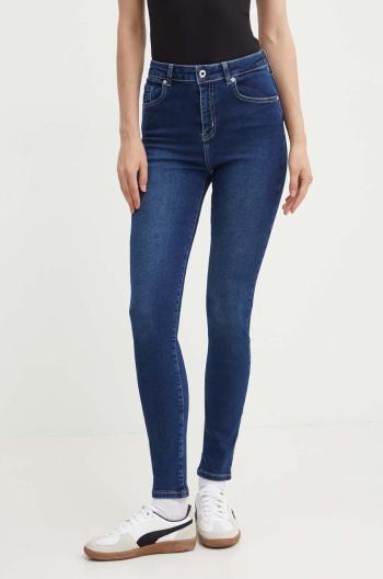 Džíny Karl Lagerfeld Jeans dámské, tmavomodrá barva, 245J1100