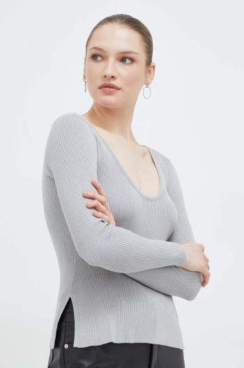 Svetr Max Mara Leisure dámský, stříbrná barva, lehký, 2416361017600