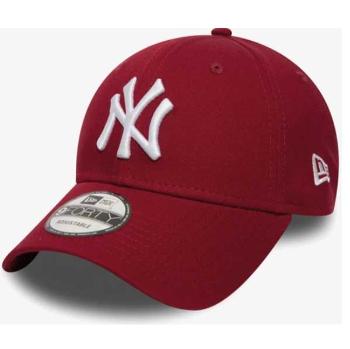 Dětská kšiltovka NEW ERA 9FORTY MLB League Essential NY Yankees Cardinal Red Adjustable cap - Youth