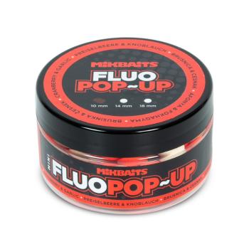 Mikbaits mini plovoucí boilie fluo 100 ml 10 mm - brusinka česnek