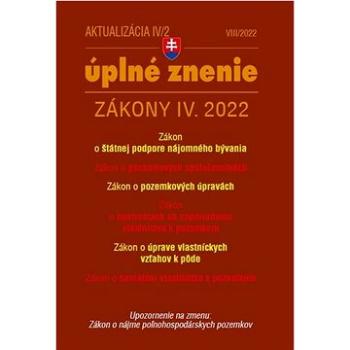 Aktualizácia IV/2 2022 – bývanie, stavebný zákon (9772730035027)