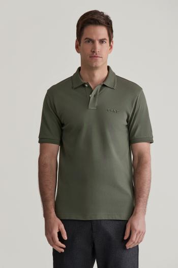 POLOKOŠILE GANT 3D GRAPHIC POLO DARK EARTHY GREEN