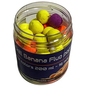 Mastodont Baits Fluo pop-up Chill Banana 16mm 200ml Mix barev (8594187922375)