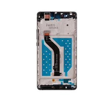 Huawei Ascend P9 Lite kompatibilis LCD modul kerettel, OEM jellegű, fekete, Grade S+