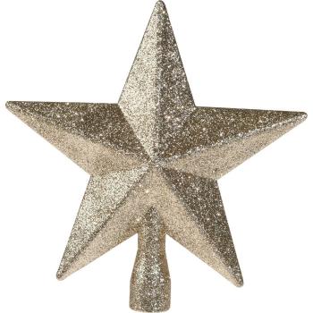 Karácsonyfadísz Glitter star arany, 19 x 19 x 5cm, 19 x 19 x 5 cm