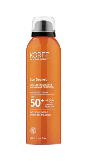 KORFF Sun Secret Tělové mléko ve spreji SPF50+ 200 ml