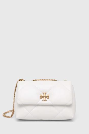 Kožená kabelka Tory Burch Kira Diamond Quilt Small bílá barva, 154706.100